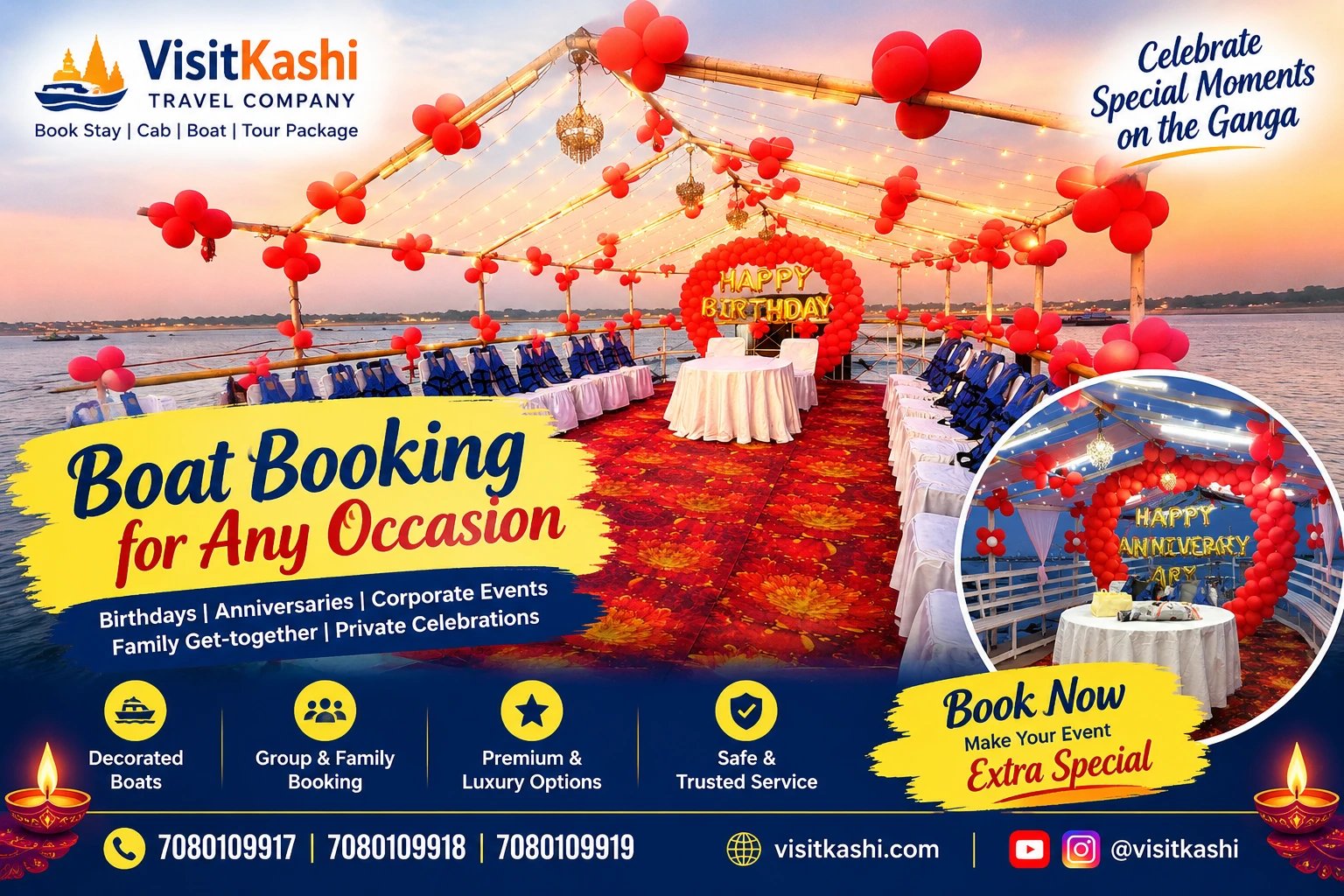 Anniversary Event Boat Varanasi