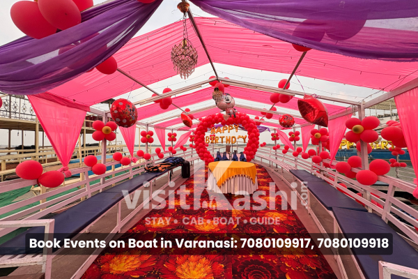 Surprise Birthday Event Boat Varanasi