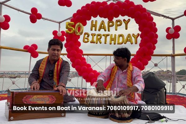 Birthday event on boat in Varanasi with live music on the Ganga – Varanasi Boat Events