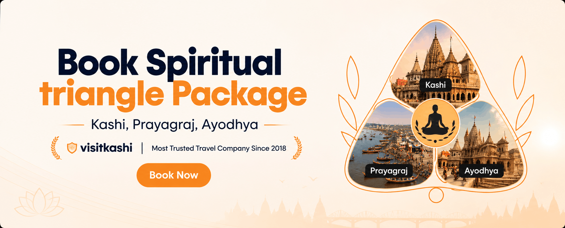 Spiritual Triangle Package — Kashi, Prayagraj, Ayodhya | Shiva Lingam, Ram Lalla, Hanuman | visitkashi.com